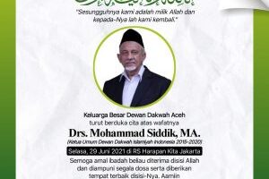 Dewan Dakwah Aceh Merasa Kehilangan