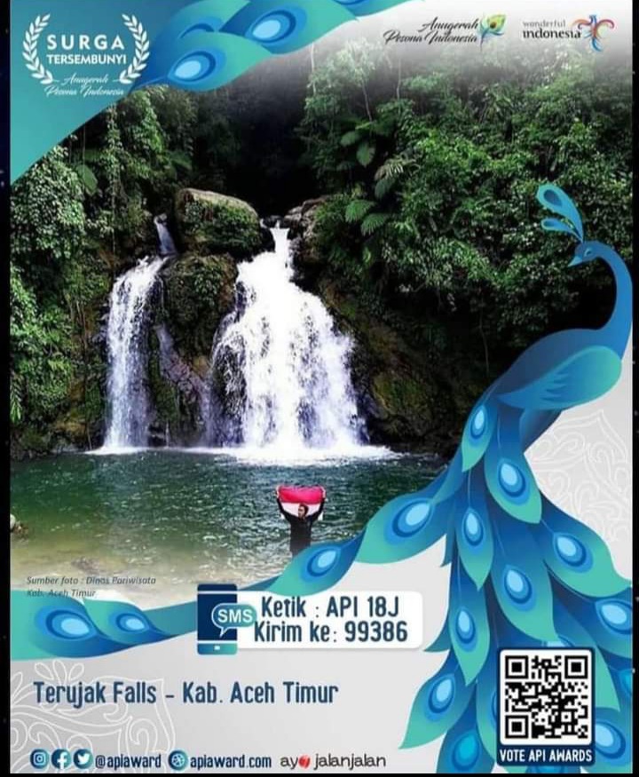 Air Terjun Terujak Serbajadi Aceh Timur Masuk Nominasi API Award 2022