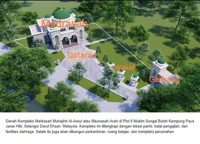 Warga Aceh Bangun Meunasah Seharga 5 Miliar di Malaysia