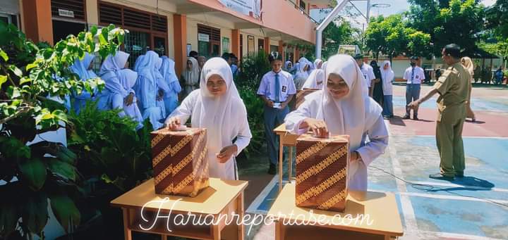 SMA Negeri 15 Adidarma Gelar Pemilihan Ketua OSIS