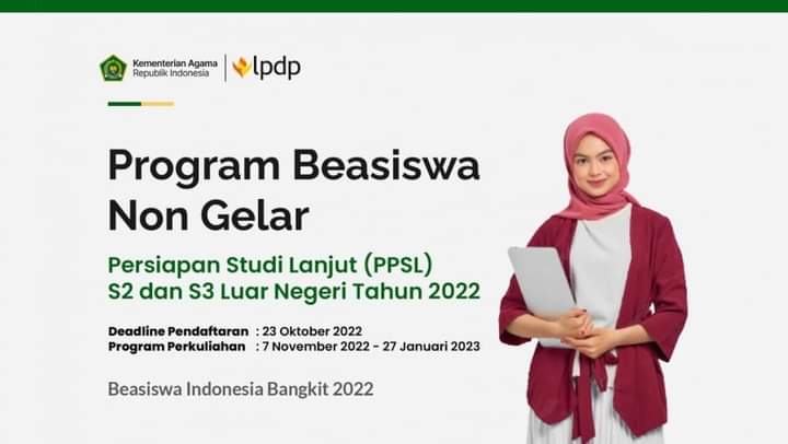 Kemenag Siapkan Beasiswa Training Bahasa untuk Persiapan Kuliah di Luar Negeri