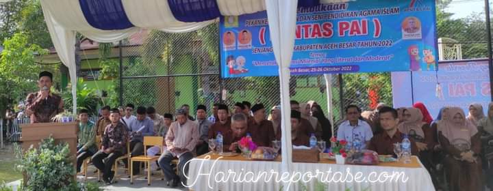 MKKS dan Disdikbud Aceh Besar Gelar PENTAS PAI Tingkat Kabupaten