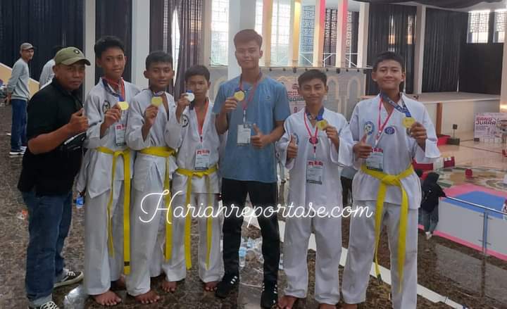 Santri Binaul Ummah Raih Emas dan Perak Pada Taekwondo Pangdam IM
