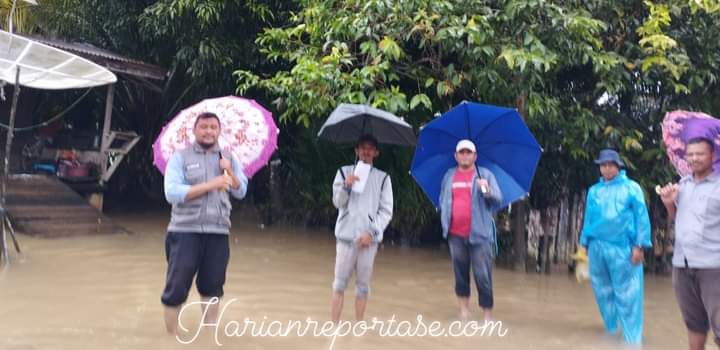 Banjir di Rantau Gedang dan Teluk Rumbia, Tim BMA Gunakan Perahu Robin untuk Verifikasi Lapangan