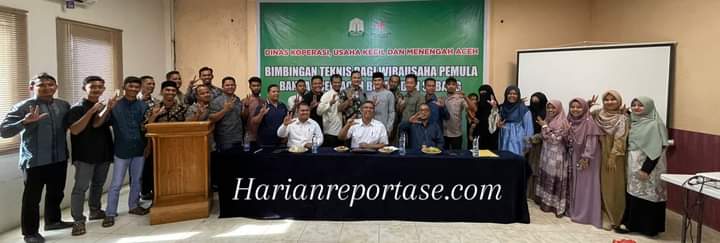 Dinas UKM Aceh Adakan Bimtek bagi Wirausaha Pemula dari Banda Aceh, Aceh Besar dan Sabang