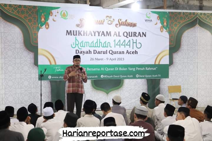 Program Mukhayyam Al Quran Resmi Ditutup, Tgk Irawan Abdullah Ajak Santri Istiqamah Tingkatkan Amaliah Ramadhan