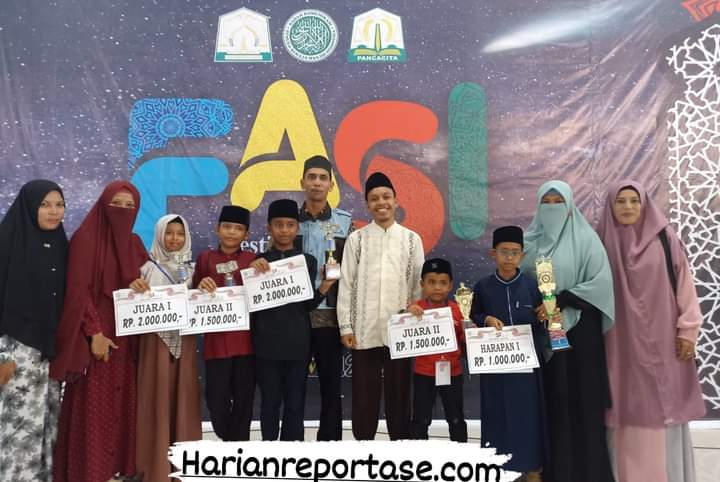 Kakak Beradik dari Rumah Qur’an Al Amzar Raih Juara I FASI Aceh Timur