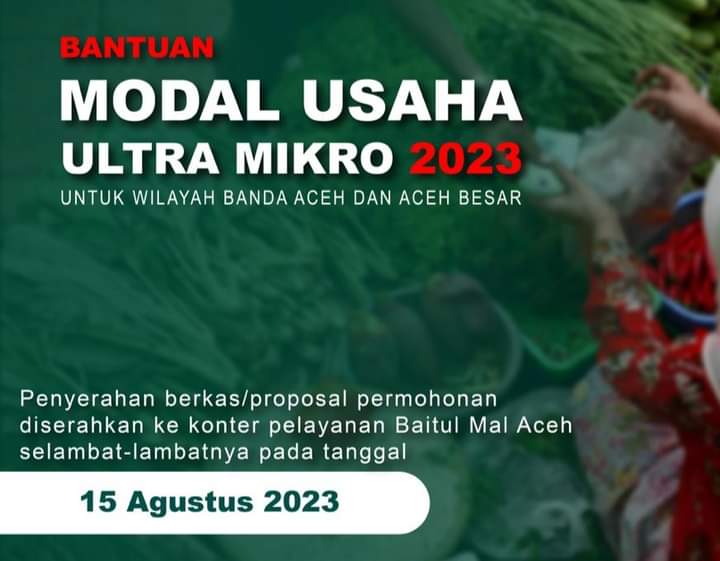 Bantuan Modal Usaha Dari Baitul Mal Aceh, Berikut Informasinya