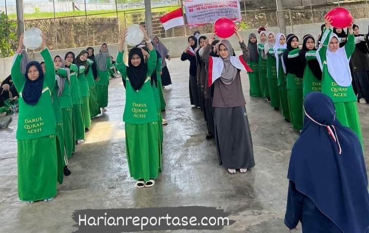Meriahkan HUT RI ke 78, Dayah Darul Quran Aceh Gelar Aneka Perlombaan
