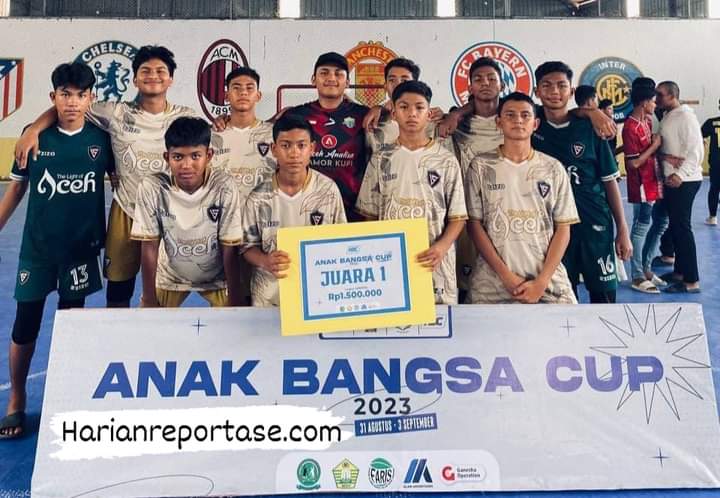 Dayah Darul Quran Aceh Juara Turnamen Futsal Anak Bangsa Cup 2023