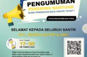 BMA Umumkan Penerima Bantuan Dana Pendidikan Bagi Santri Tahap 1, Berikut Cara Daftar Ulang