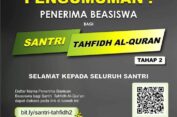 BMA Umumkan Penerima Beasiswa Santri Tahap 2