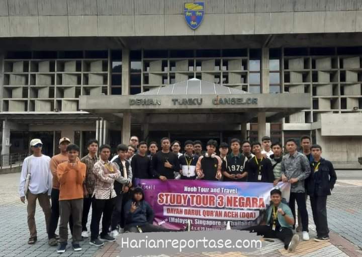 Pelajari Sejarah dan Lembaga Pendidikan, Santri Dayah DQA Study Tour ke Tiga Negara