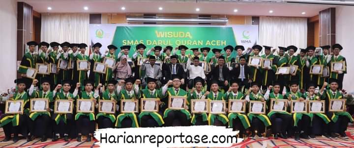 Dayah Darul Quran Aceh Wisuda 42 Santri Tingkat SMA