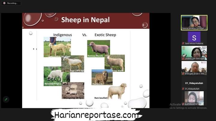 Pusat Riset Sapi Aceh dan Ternak Lokal bersama Departemen Peternakan Fakultas Pertanian USK Adakan Webinar International Guest Lecturer 2024