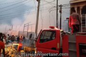 10 Unit Ruko Semi Permanen di Buloh Blang Ara Ludes Terbakar