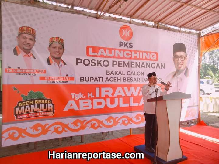 Posko Pemenangan Tgk Irawan Abdullah Dilaunching