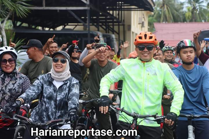 Semarakkan Hari Bhayangkara ke-78, Polres Aceh Timur Gelar Olahraga Bersama dengan Forkopimda dan Masyarakat