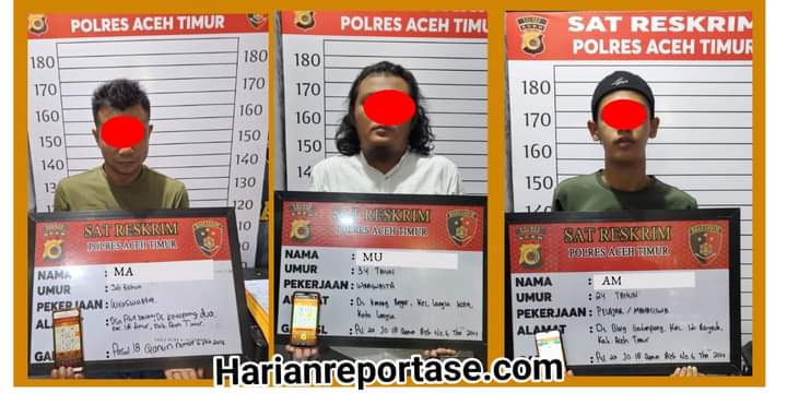Dalam Sehari Satreskrim Polres Aceh Timur Amankan Tiga Pelaku Judi Online