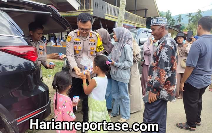 Anak anak dan Ibu Hamil di Pedalaman Mendapat Pelayanan Stunting di Hari Bhayangkara Ke-78 Polres Aceh Timur