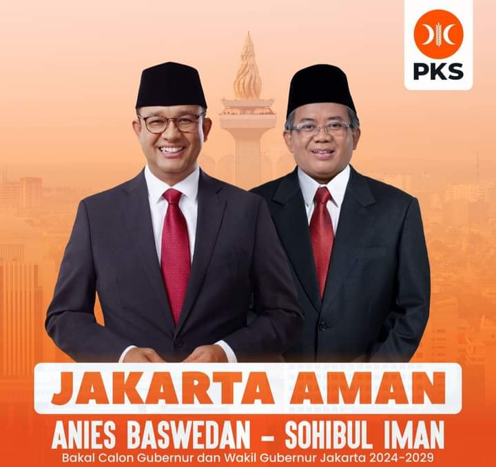 PKS Resmi Usung Anies Baswedan-Sohibul Iman Sebagai Cagub-Cawagub Jakarta