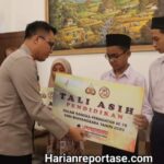 Polres Aceh Timur Beri Tali Asih Pendidikan Kepada Generasi Muda Berprestasi