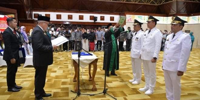 Pj Gubernur Lantik Tiga Penjabat Kepala Daerah, Berikut Daftarnya