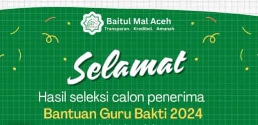 BMA Umumkan Penerima Bantuan Dana Guru Bakti 2024, Berikut Daftarnya