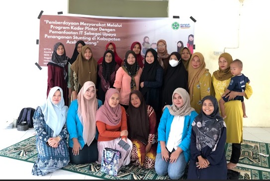 Tim PKM Dosen Unsam Gelar Pembinaan Pemanfaatan IT Untuk Mengecek Status Gizi Bagi Kader Posyandu di Alue Ie Puteh, Aceh Tamiang