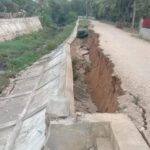 Baru Dibangun Dengan Anggaran Rp 2 Miliar, Tanggul di Aceh Utara Amblas