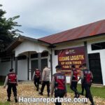 Jelang Pilkada, Satsamapta Polres Aceh Timur Tingkatkan Patroli ke Kantor KIP dan Gudang Logistik