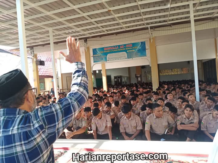 Guru Besar UIN Ar-Raniry, Ingatkan Siswa SMA Negeri 9 Banda Aceh Agar Tak Terpanguruh Ideologi Yahudi dan Nasrani