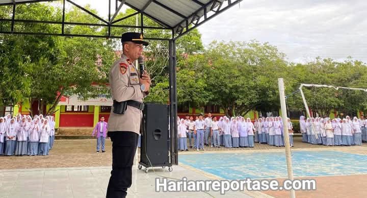 Polres Aceh Timur Sosialisasi Penerimaan Anggota Polri 2025 di SMU Negeri 1 Simpang Ulim