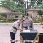 Kapolres Aceh Timur Pimpin Upacara Sertijab, Sejumlah Kapolsek Dirotasi