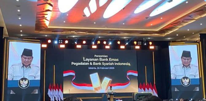 Presiden Resmikan Bank Emas Pertama di Indonesia