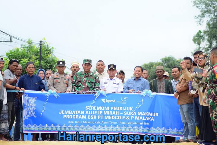Dukung Akses Mobilitas Warga, Medco E&P Malaka Bangun Jembatan Permanen