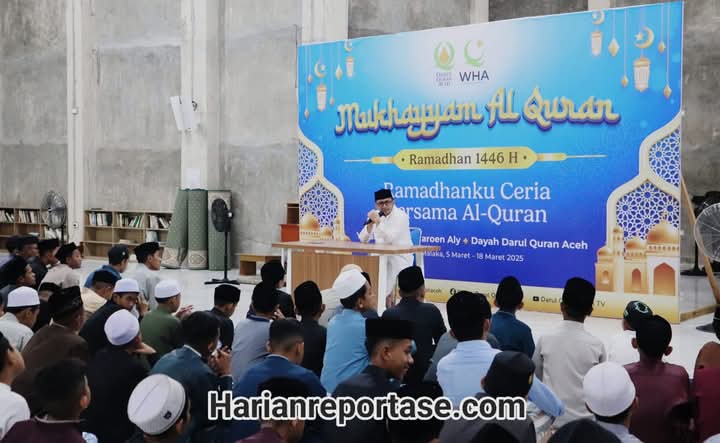 Ratusan Peserta dari Seluruh Aceh Ikut Gelar Program Mukhayyam Ramadhan 1446 H di Dayah DQA