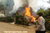5 Rumah Terbakar di Simpang Ulim, Polisi Lakukan Olah TKP