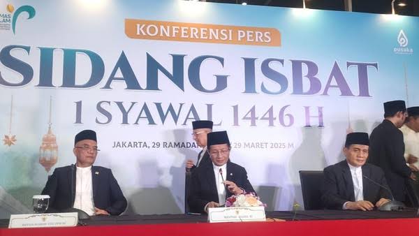 Pemerintah Tetapkan Idul Fitri Jatuh Pada Senin, 31 Maret 2025