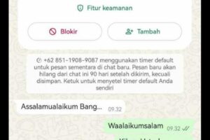 Beredar Akun WhatsApp Palsu Mengatasnamakan Sanusi Madli