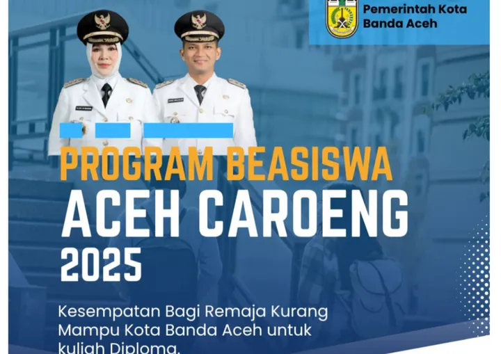 Banda Aceh Buka Pendaftaran Beasiswa Aceh Carong 2025