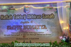 SMPIT Bunayya Lhokseumawe Gelar Haflah Takhrij Akhirus Sanah untuk Siswa Angkatan VI