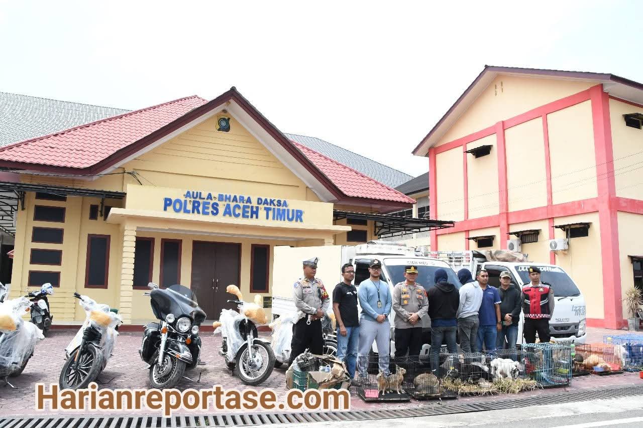 Polres Aceh Timur Amankan Dua Kendaraan Bermuatan Ilegal, Diduga Libatkan Oknum TNI AL