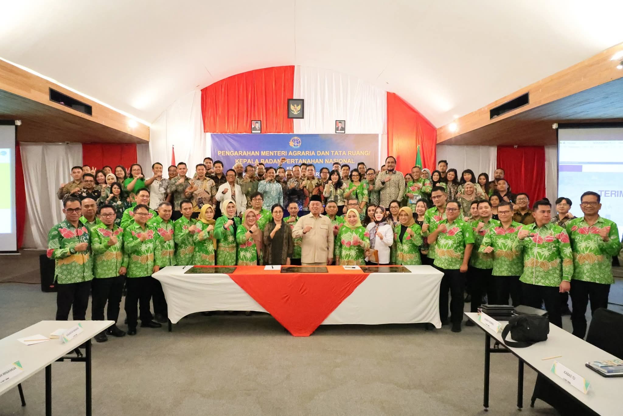 Hadapi Tiga Tantangan, Menteri Nusron Sampaikan Soal Penguatan Sistem dan SDM di Hadapan Jajaran Kanwil BPN Provinsi Sulut