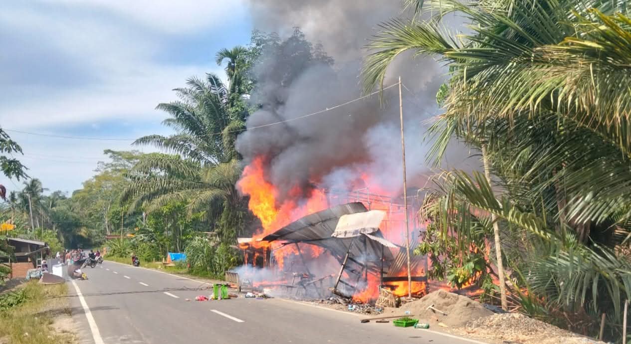 Tiga Rumah di Aceh Timur Ludes Terbakar, Diduga Akibat Kebocoran Gas Elpiji
