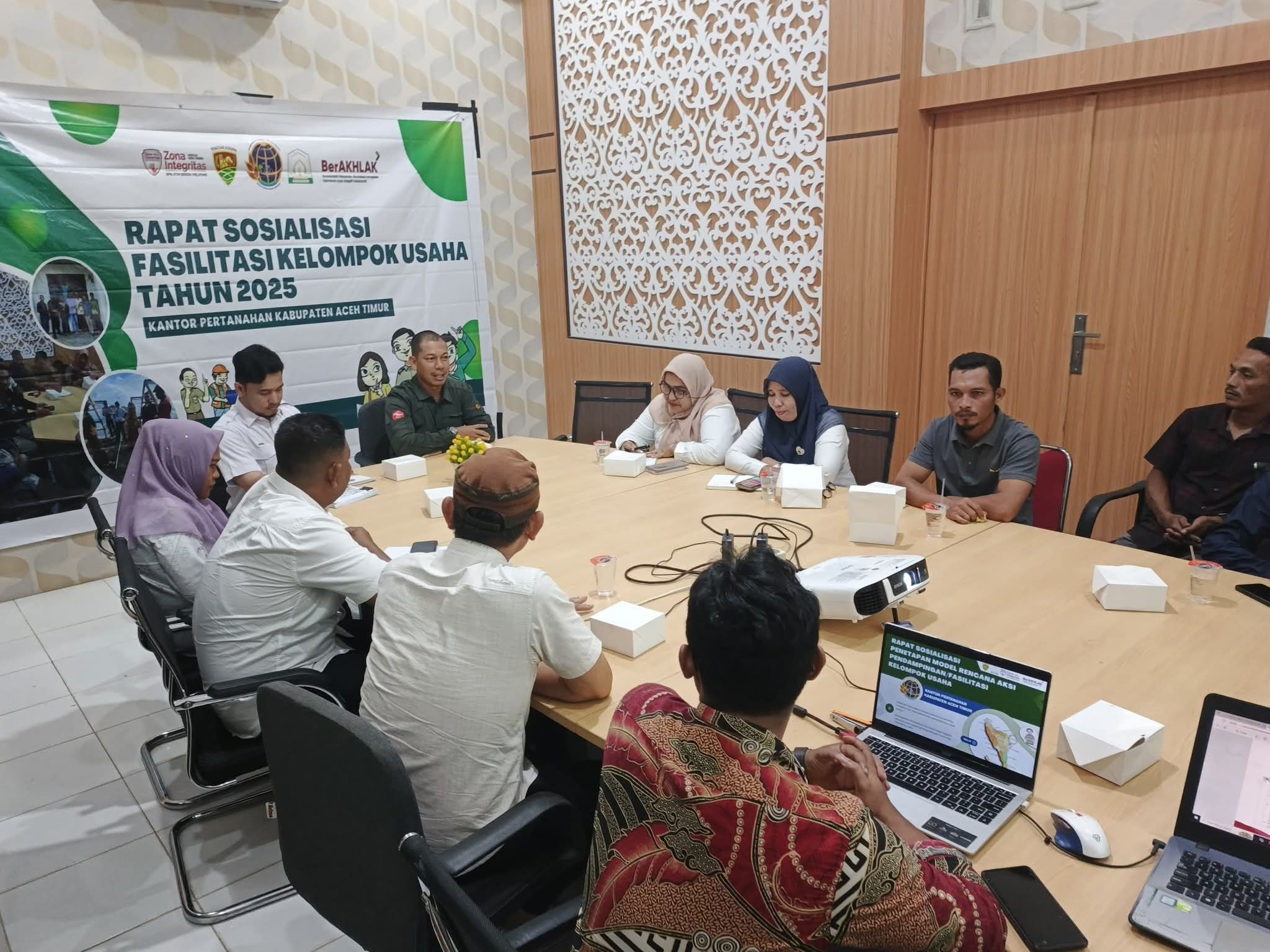 Dukung Pemberdayaan Masyarakat, Kantor Pertanahan Aceh Timur Gelar Sosialisasi Kelompok Usaha