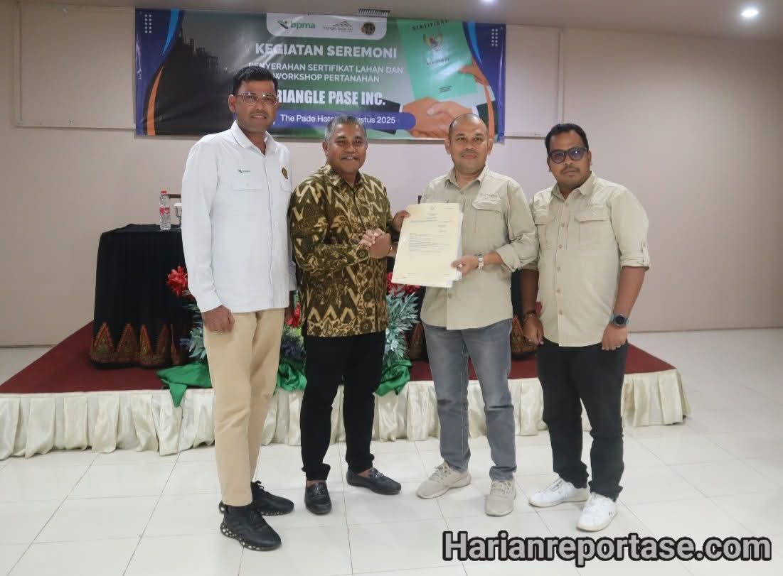 Aset Negara Aman, Investasi Lancar: Kantor Pertanahan Aceh Timur Serahkan Sertipikat 76 Hektar Tanah Pemerintah