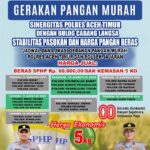 Polres Aceh Timur Luncurkan Program Pangan Murah, Berikut Jadwalnya