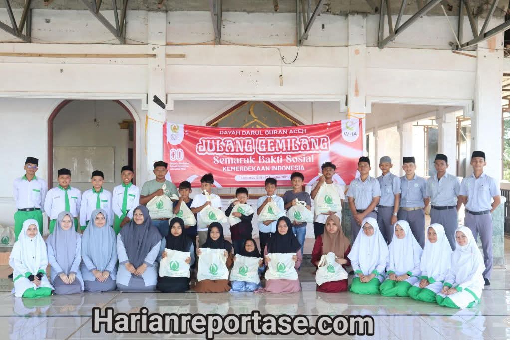 Peringati Hari Kemerdekaan RI ke-80, Darul Quran Aceh Gelar Bakti Sosial