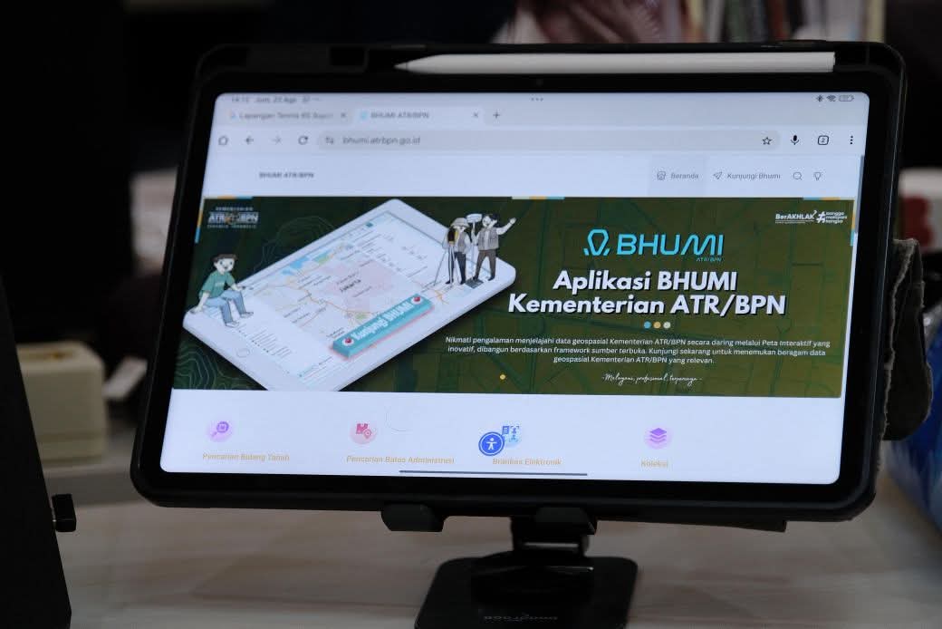 Akses Peta Pertanahan Melalui Bhumi Terbuka untuk Publik, Kementerian ATR/BPN Perkuat Transparansi dan Partisipasi Masyarakat